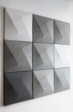Grey shades of acoustic panels