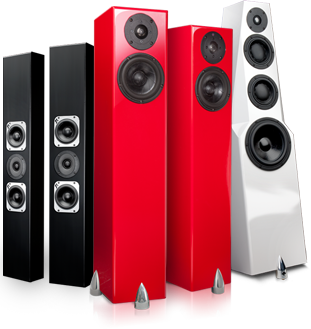 Totem home sound system speakers, home audio, and outdoor rock speakers